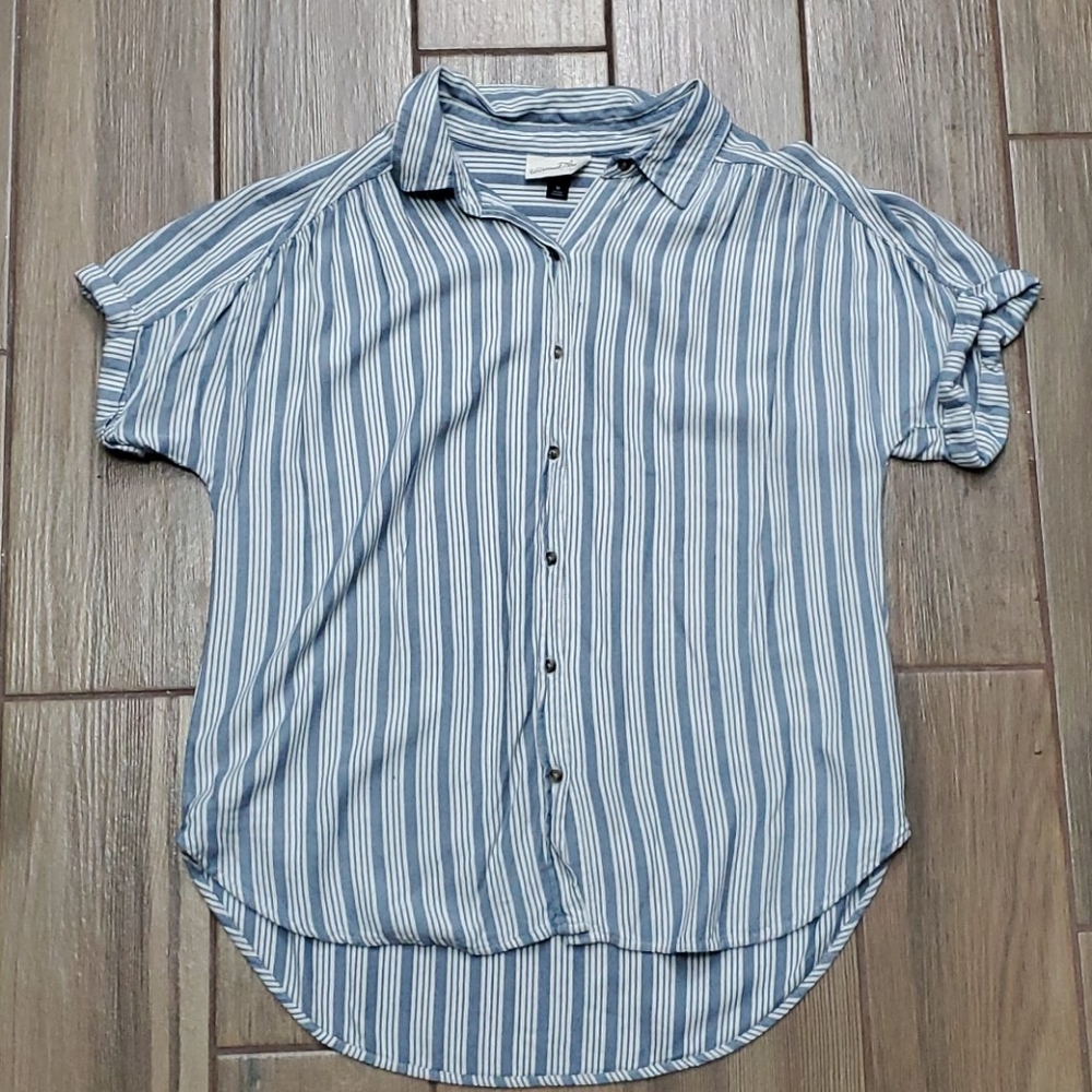 BLUE STRIPED SHIRT